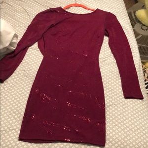 Maroon formal dress